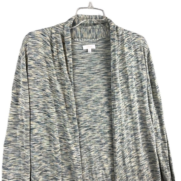 Wilfred Flaubert Linen Blend Cardigan Sweater Small Open Front Space Dye - Picture 4 of 8